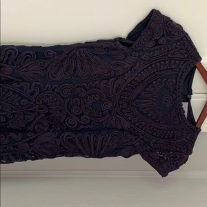 JS Collections Navy Cap Sleeves Dress Size 6